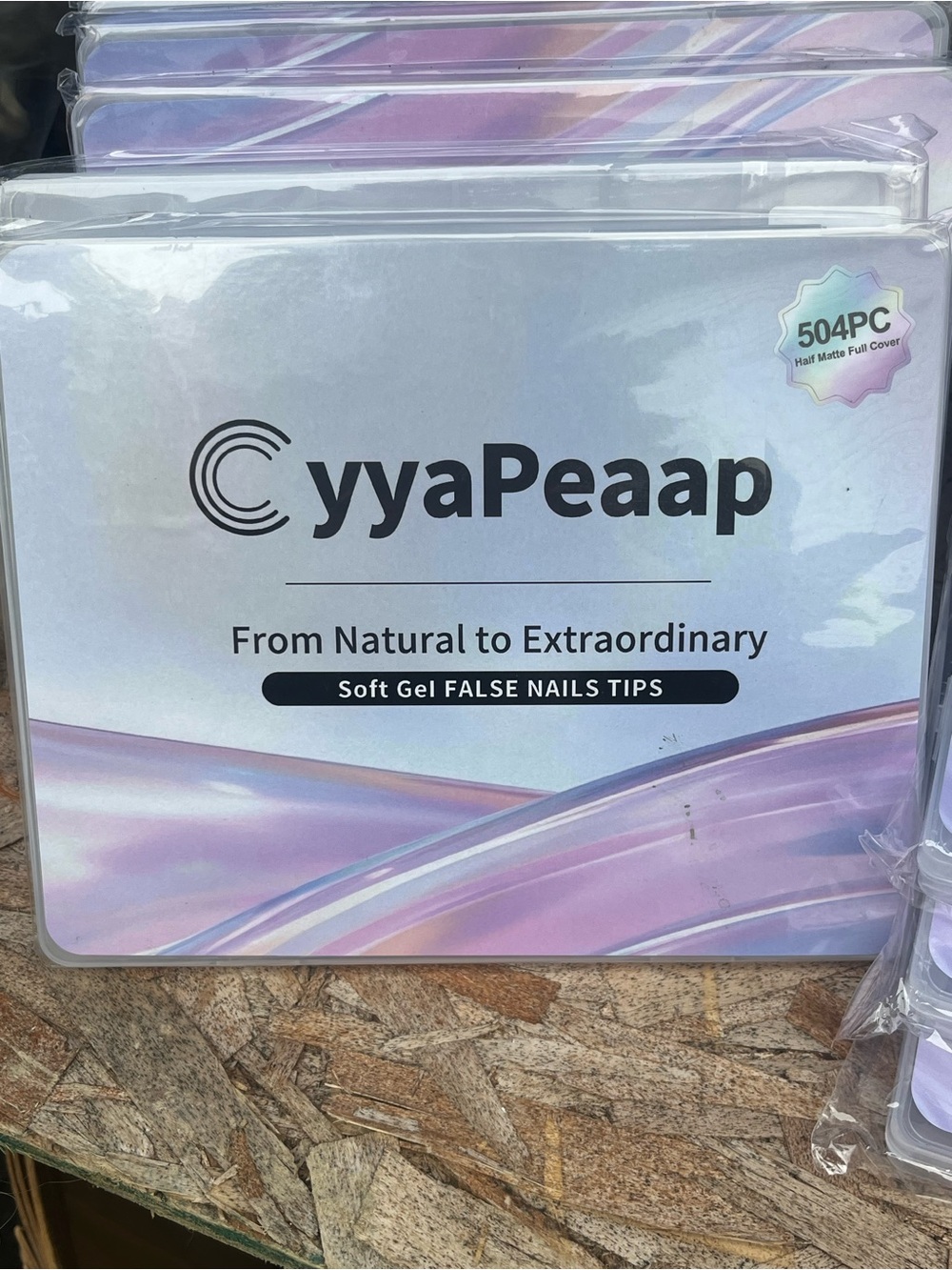 yyaPeaap Soft Gel False Nails Tips - Lavender Pearl